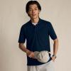 Lands’ End Men’s Short Sleeve Comfort-First Mesh Polo Shirt(Radiant Navy)