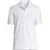 Lands’ End Men’s Short Sleeve Comfort-First Mesh Polo Shirt(White)