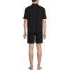 Lands’ End Men’s Short Sleeve Cooling Knit Short Set(Black)