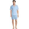 Lands’ End Men’s Short Sleeve Essential Pajama Shirt(Blue Jay)