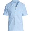 Lands’ End Men’s Short Sleeve Essential Pajama Shirt(Blue Jay)