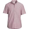 Lands’ End Men’s Short Sleeve Sail Rigger Shirt(Burgundy Spritz)