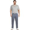 Lands’ End Men’s Short Sleeve Super-T Henley(Gray Heather)