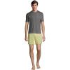 Lands’ End Men’s Short Sleeve Swim Tee Rash Guard(Gray)