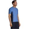 Lands’ End Men’s Short Sleeve Swim Tee Rash Guard(Light Blue)