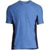 Lands’ End Men’s Short Sleeve Swim Tee Rash Guard(Light Blue)