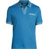 Lands’ End Men’s Short Sleeve Tipped Welt Pocket American-Grown Supima Cotton Polo(Blue Hyacinth)