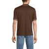 Lands’ End Men’s Short Sleeve Tipped Welt Pocket American-Grown Supima Cotton Polo(Dark Walnut Brown)
