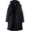 Lands’ End Men’s Squall Waterproof Insulated Winter Stadium Coat(Black)
