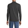 Lands’ End Men’s Super-T Cotton-Blend Mock Turtleneck Shirt(Dark Charcoal Heather)