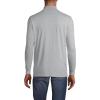 Lands’ End Men’s Super-T Cotton-Blend Mock Turtleneck Shirt(Gray Heather)