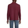 Lands’ End Men’s Super-T Cotton-Blend Mock Turtleneck Shirt(Rich Burgundy Heather)