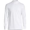 Lands’ End Men’s Super-T Cotton-Blend Mock Turtleneck Shirt(White)