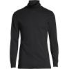 Lands’ End Men’s Super-T Cotton-Blend Turtleneck Shirt(Black)