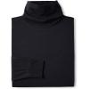 Lands’ End Men’s Super-T Cotton-Blend Turtleneck Shirt(Black)