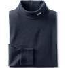 Lands’ End Men’s Super-T Cotton-Blend Turtleneck Shirt(Dark Charcoal Heather)