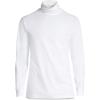 Lands’ End Men’s Super-T Cotton-Blend Turtleneck Shirt(White)