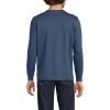Lands’ End Men’s Super-T Long Sleeve Henley Shirt(Nightfall Blue)