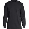 Lands’ End Men’s Super-T Long Sleeve T-Shirt(Black)