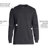 Lands’ End Men’s Super-T Long Sleeve T-Shirt(Black)