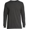 Lands’ End Men’s Super-T Long Sleeve T-Shirt(Dark Charcoal Heather)