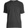 Lands’ End Men’s Super-T Short Sleeve T-Shirt with Pocket(Dark Charcoal Heather)
