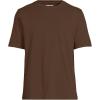 Lands’ End Men’s Super-T Short Sleeve T-Shirt with Pocket(Dark Walnut Brown)