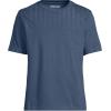 Lands’ End Men’s Super-T Short Sleeve T-Shirt with Pocket(Nightfall Blue)