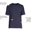 Lands’ End Men’s Super-T Short Sleeve T-Shirt(Radiant Navy)