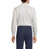 Lands’ End Men’s Tailored Fit No Iron Solid American-Grown Supima Cotton Pinpoint Buttondown Collar Dress Shirt(Khaki Narrow Stripes)