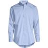 Lands’ End Men’s Tailored Fit No Iron Solid American-Grown Supima Cotton Pinpoint Buttondown Collar Dress Shirt(Light Blue)