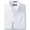 Lands’ End Men’s Tailored Fit No Iron Solid American-Grown Supima Cotton Pinpoint Buttondown Collar Dress Shirt(Light French Blue)