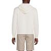 Lands’ End Men’s Textural Slub Hoodie Sweater(Ivory)