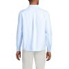 Lands’ End Men’s Traditional Fit Comfort-First Sail Rigger Oxford Shirt(Clear Blue Stripe)
