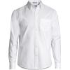 Lands’ End Men’s Traditional Fit Comfort-First Sail Rigger Oxford Shirt(White 24)
