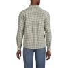 Lands’ End Men’s Traditional Fit Essential Lightweight Poplin Shirt(Olive Drab Gingham)