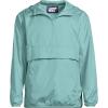 Lands’ End Men’s UPF 50 Anorak Windbreaker(Pale Teal)