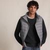 Lands’ End Men’s Wanderweight Ultralight Packable Down Vest(Mica Heather)