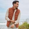 Lands’ End Men’s Wanderweight Ultralight Packable Down Vest(Warm Cinnamon)