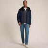 Lands’ End Men’s Weatherproof Reversible Hooded Jacket(Black/Radiant Navy)