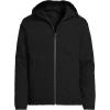 Lands’ End Men’s Weatherproof Reversible Hooded Jacket(Black/Radiant Navy)