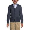 Lands’ End School Uniform Boys Cotton Modal Button Front Cardigan Sweater(Classic Navy)
