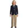 Lands’ End School Uniform Boys Hopsack Blazer(Deep Navy)