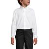 Lands’ End School Uniform Boys Long Sleeve No Iron Pinpoint Dress Shirt(White)