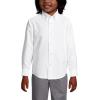 Lands’ End School Uniform Boys Long Sleeve Oxford Dress Shirt(White)