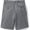 Lands’ End School Uniform Boys Plain Front Blend Chino Shorts(Arctic Gray)
