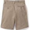 Lands’ End School Uniform Boys Plain Front Blend Chino Shorts(Khaki)