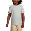Lands’ End School Uniform Boys Short Sleeve Essential T-Shirt(Gray Heather)