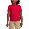 Lands’ End School Uniform Boys Short Sleeve Essential T-Shirt(Red)