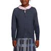 Lands’ End School Uniform Girls Cotton Modal Cardigan Sweater(Classic Navy)